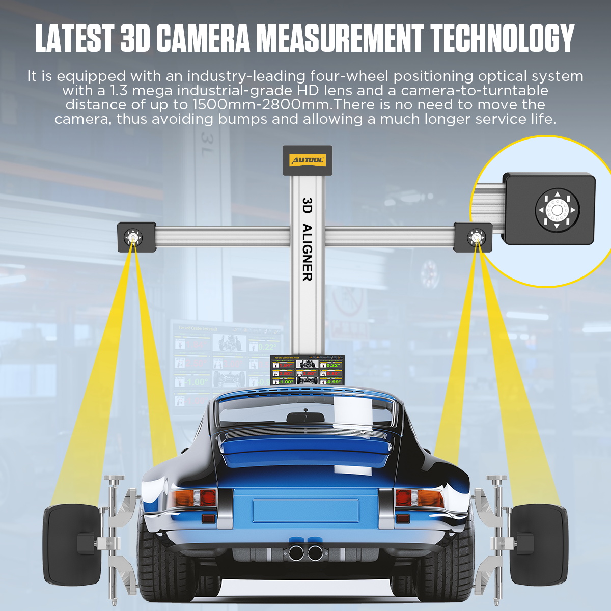 AUTOOL XC505 latest 3D camera measurement technology