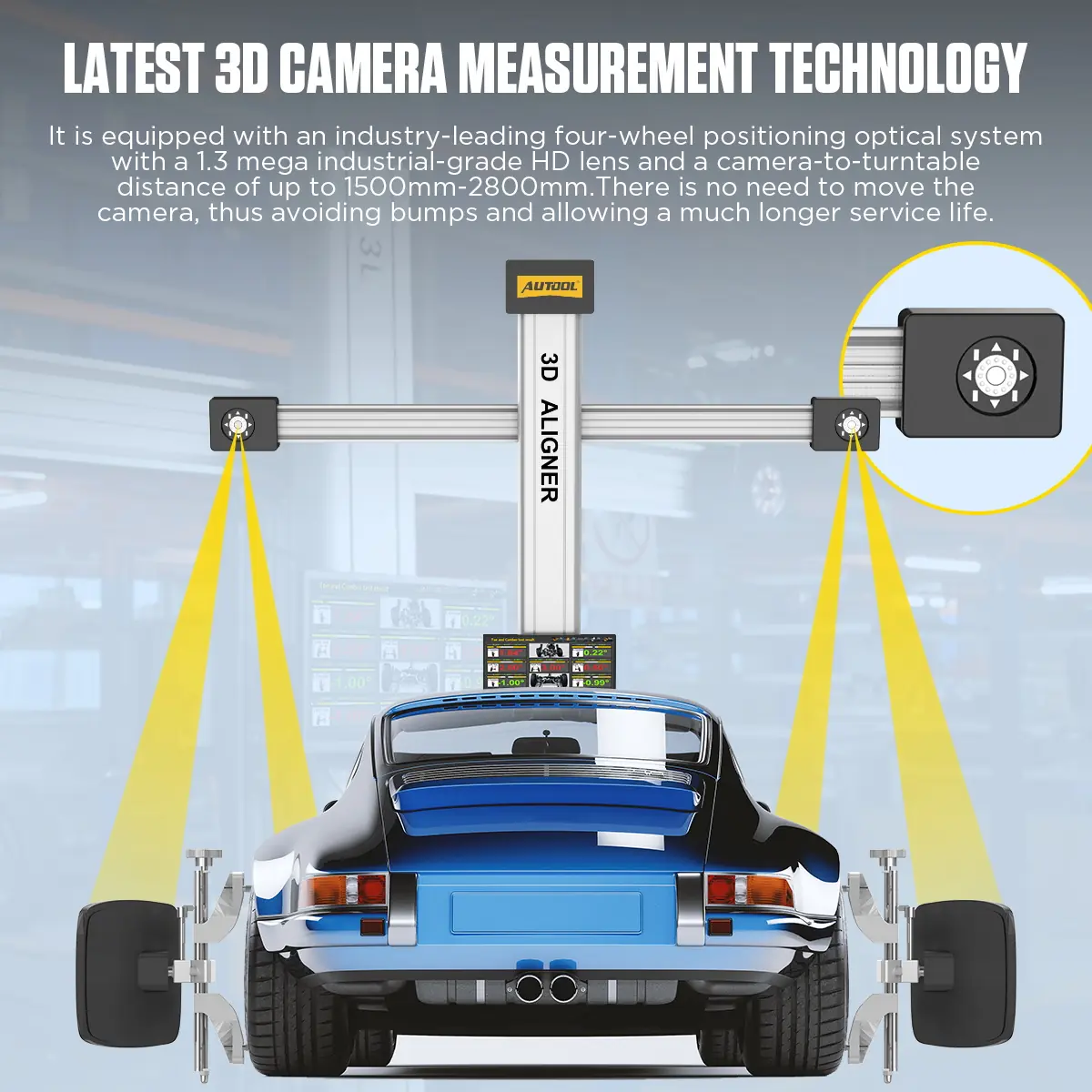 AUTOOL XC505 latest 3D camera measurement technology