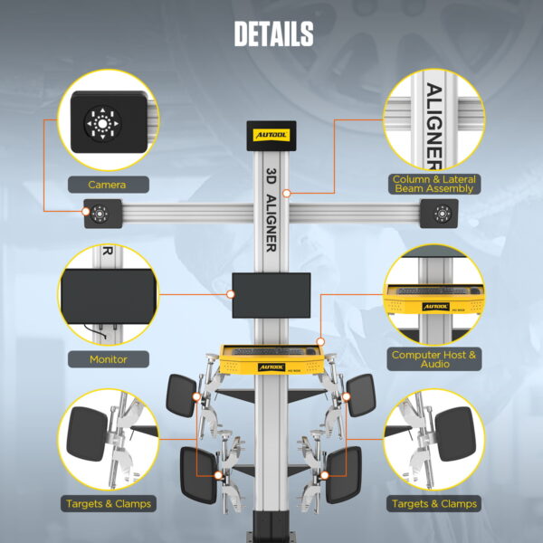 AUTOOL XC503 Export Mode car 3D Wheel Alignment Machine Equipment Wheel Aligner