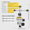 AUTOOL XC503 Export Mode car 3D Wheel Alignment Machine Equipment Wheel Aligner