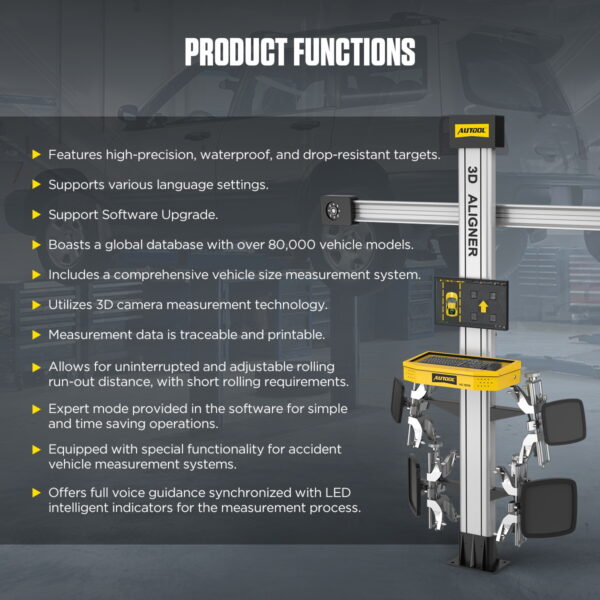 AUTOOL XC503 Export Mode car 3D Wheel Alignment Machine Equipment Wheel Aligner