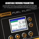 AUTOOL CT500 GDI/EFI/FSI Fuel Injector Cleaning Machine & Tester with Pulse Tests