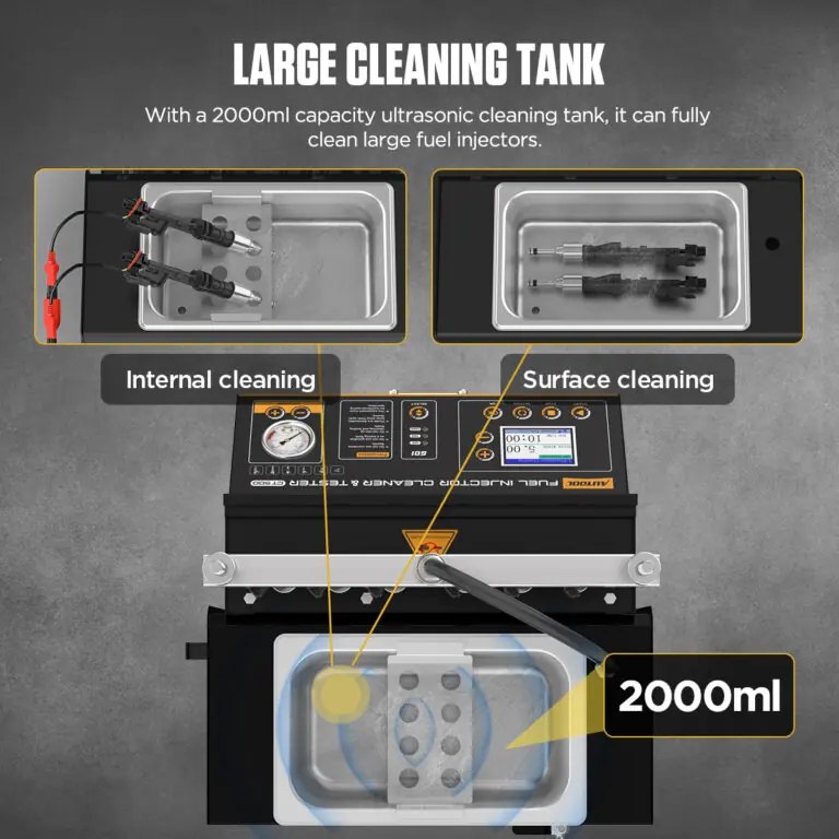 AUTOOL CT500 GDI/EFI/FSI Fuel Injector Cleaning Machine & Tester with Pulse Tests