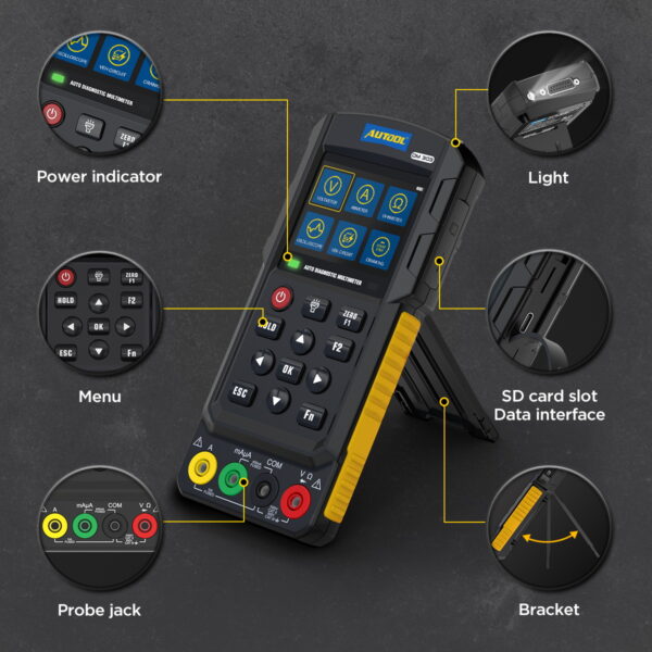 AUTOOL DM303 Digital Multimeter Car Circuit Tester
