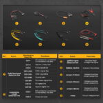 AUTOOL DM303 automotive diagnostic multimeter test leads and accessory functions