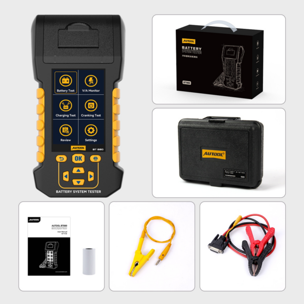 AUTOOL BT880 Car Load Battery Tester Leakage Test with Built-in Temperature Sensor