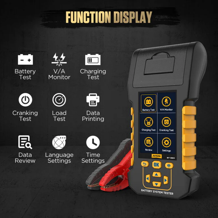 AUTOOL BT880 Battery Analyzer with Leakage Monitoring