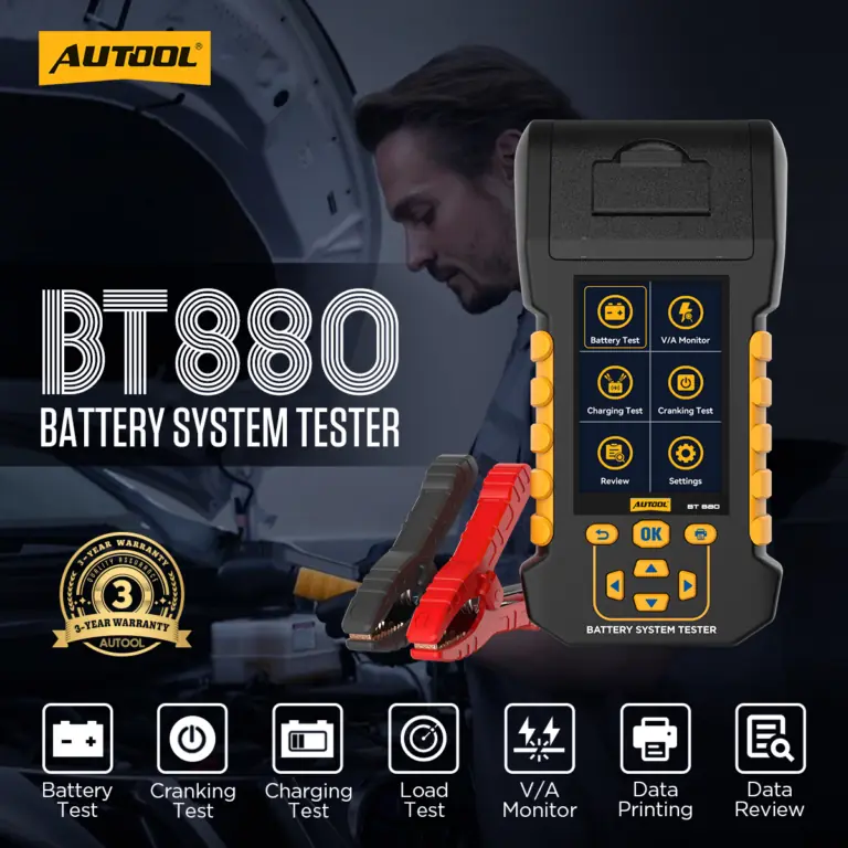 AUTOOL BT880 Load Battery Tester Leakage