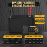 AUTOOL BT880 Load Battery Tester Leakage