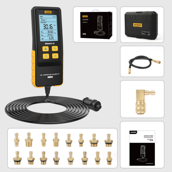AUTOOL PT620 Engine Oil Pressure Gauge with Digital Display