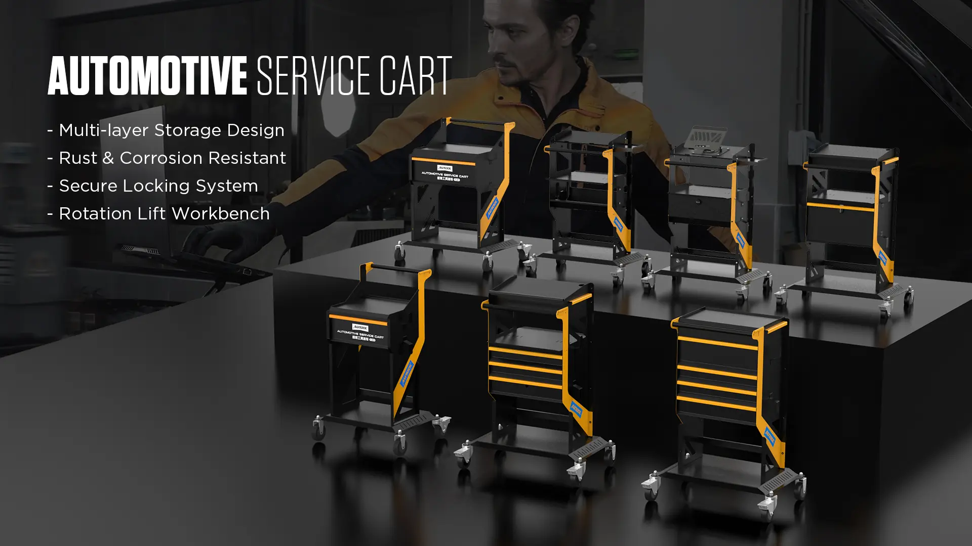 AUTOOL workshop tool storage carts