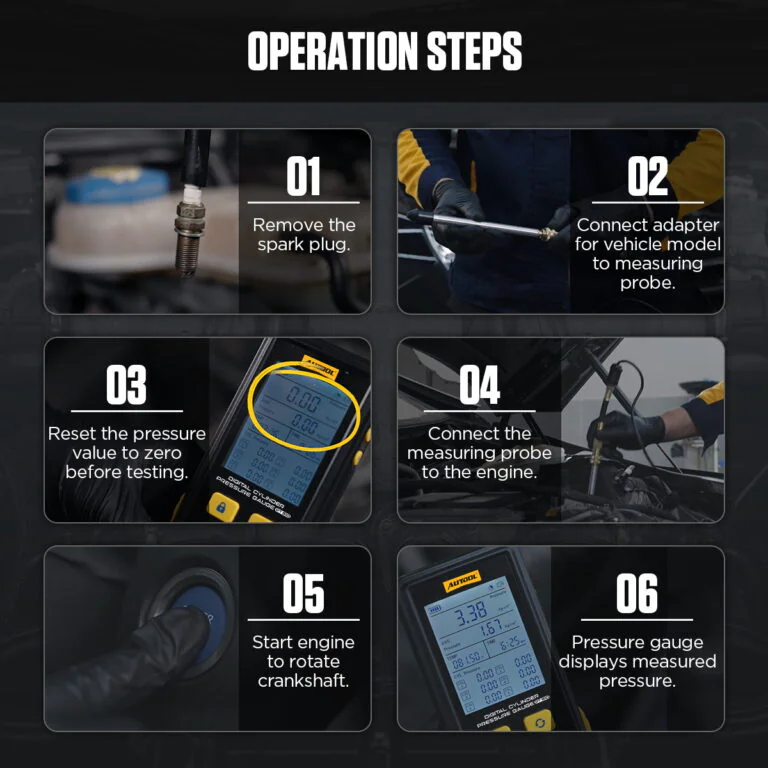 AUTOOL PT610 Digital Engine Compression Tester