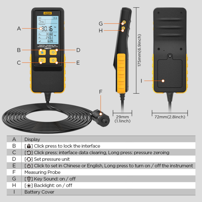 AUTOOL PT620 Engine Oil Pressure Gauge with Digital Display-12 AUTOOL PT620 Engine Oil Pressure Gauge with Digital Display