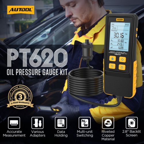 AUTOOL PT503 Mini Differential Pressure Gauge