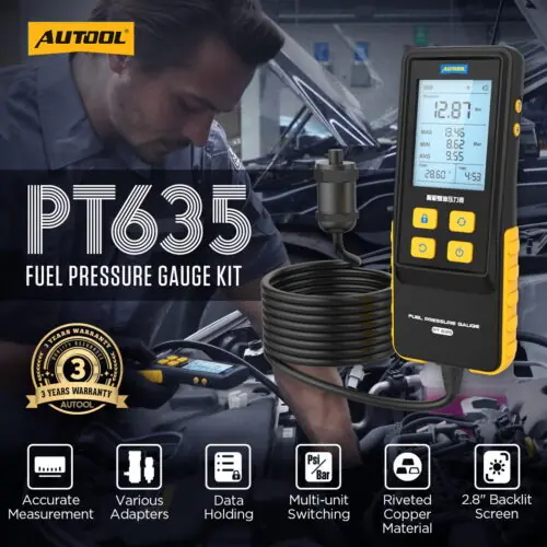 AUTOOL PT635 Fuel Pressure Gauge Hight