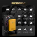 AUTOOL LM708 Fully Automatic Refrigerant Recovery Machine, Built-in Compressor, Scale & Filter, Touch Screen, HVAC Use for R134A & R1234YF