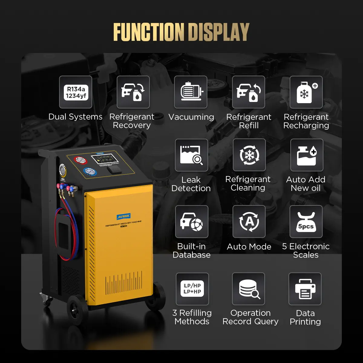 AUTOOL LM708 full feature overview image