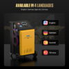 AUTOOL LM708 Fully Automatic Refrigerant Recovery Machine, Built-in Compressor, Scale & Filter, Touch Screen, HVAC Use for R134A & R1234YF