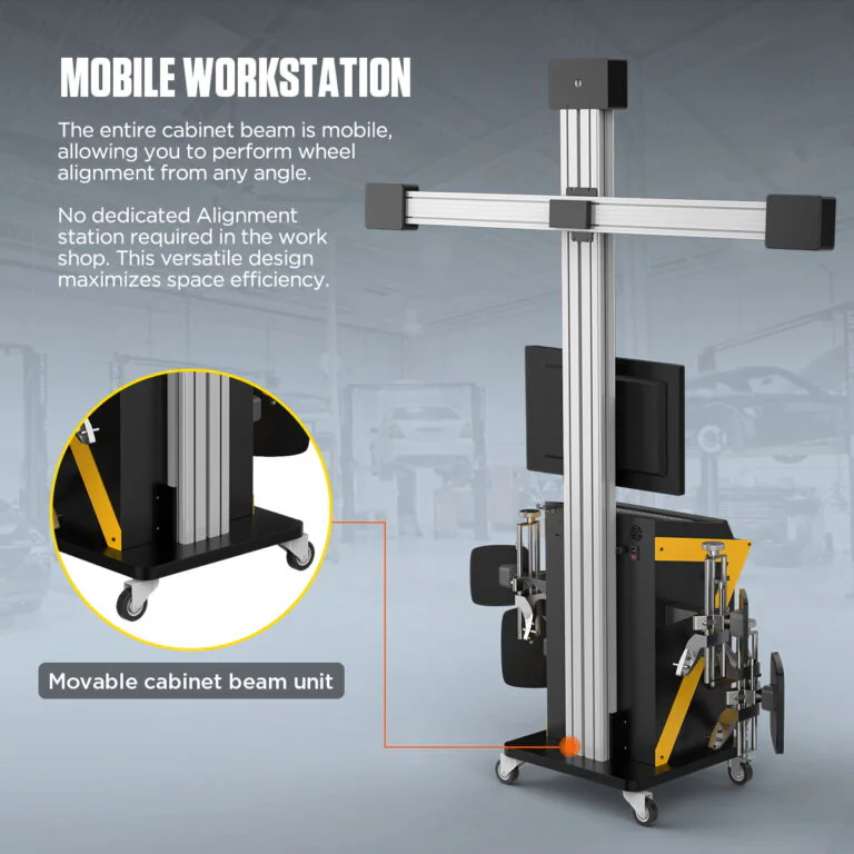 AUTOOL XC508 3D Wheel Alignment Machine with 5 MP Auto-Tracking Cameras