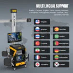 AUTOOL XC508 3D Wheel Alignment Machine with 5 MP Auto-Tracking Cameras