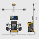 AUTOOL XC508 3D Wheel Alignment Machine with 5 MP Auto-Tracking Cameras