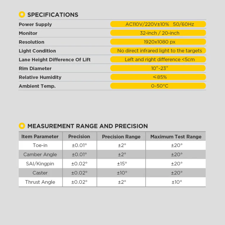 AUTOOL XC508 3D Wheel Alignment Machine with 5 MP Auto-Tracking Cameras