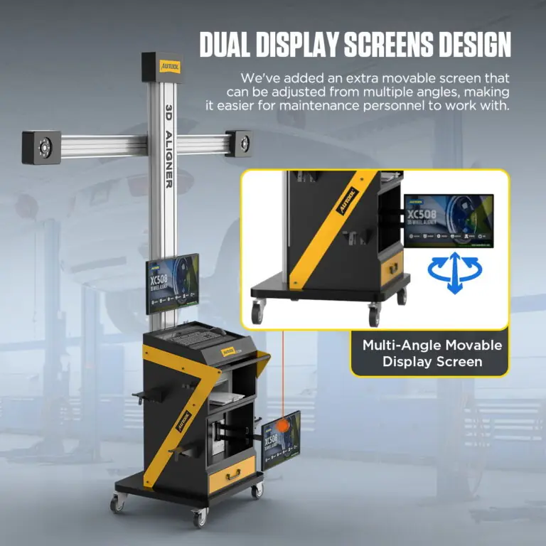AUTOOL XC508 3D Wheel Alignment Machine with 5 MP Auto-Tracking Cameras