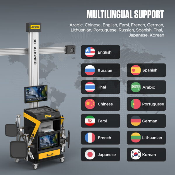 AUTOOL XC508 3D Wheel Alignment Machine-Tire Aligner System