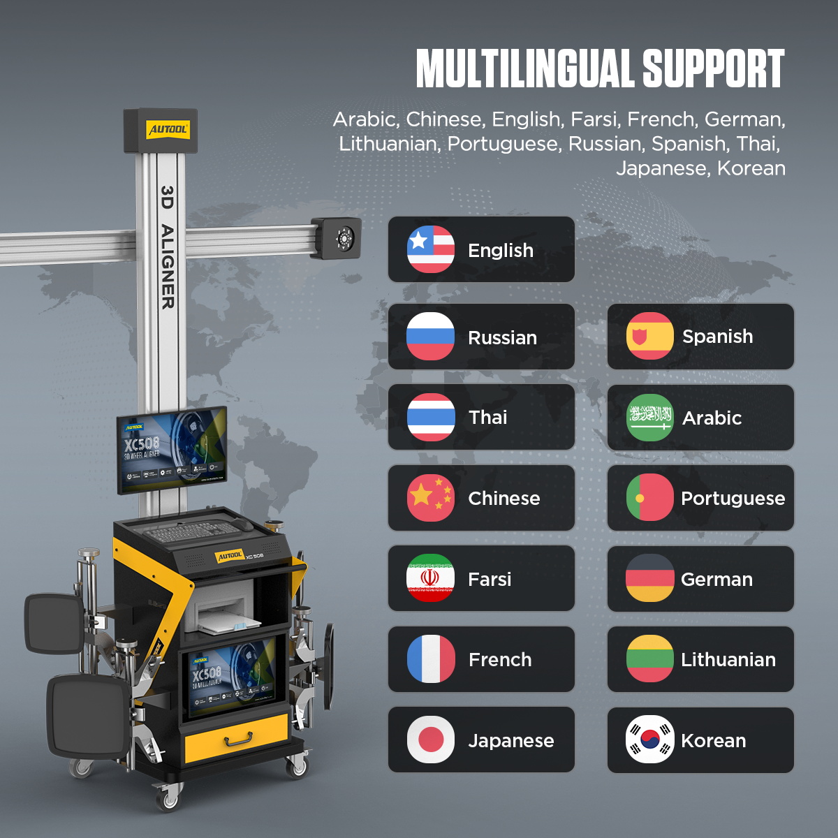 AUTOOL XC508 multi language support image