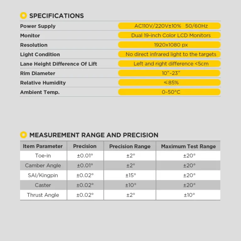 AUTOOL XC508 3D Wheel Alignment Machine with 5 MP Auto-Tracking Cameras