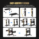 AUTOOL 3 Tier Rolling Trolley Cart with Wheels and Handle, Garage Workshop Storage Rolling Trolley Cart Automotive Diagnostic Service Tool NEW Version