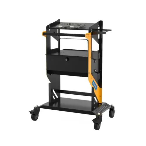 AUTOOL 3 Tier Rolling Trolley Cart with Wheels and Handle, Garage Workshop Storage Rolling Trolley Cart Automotive Diagnostic Service Tool NEW Version