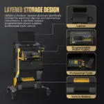 AUTOOL T23 Rolling Diagnostic Tool Cart
