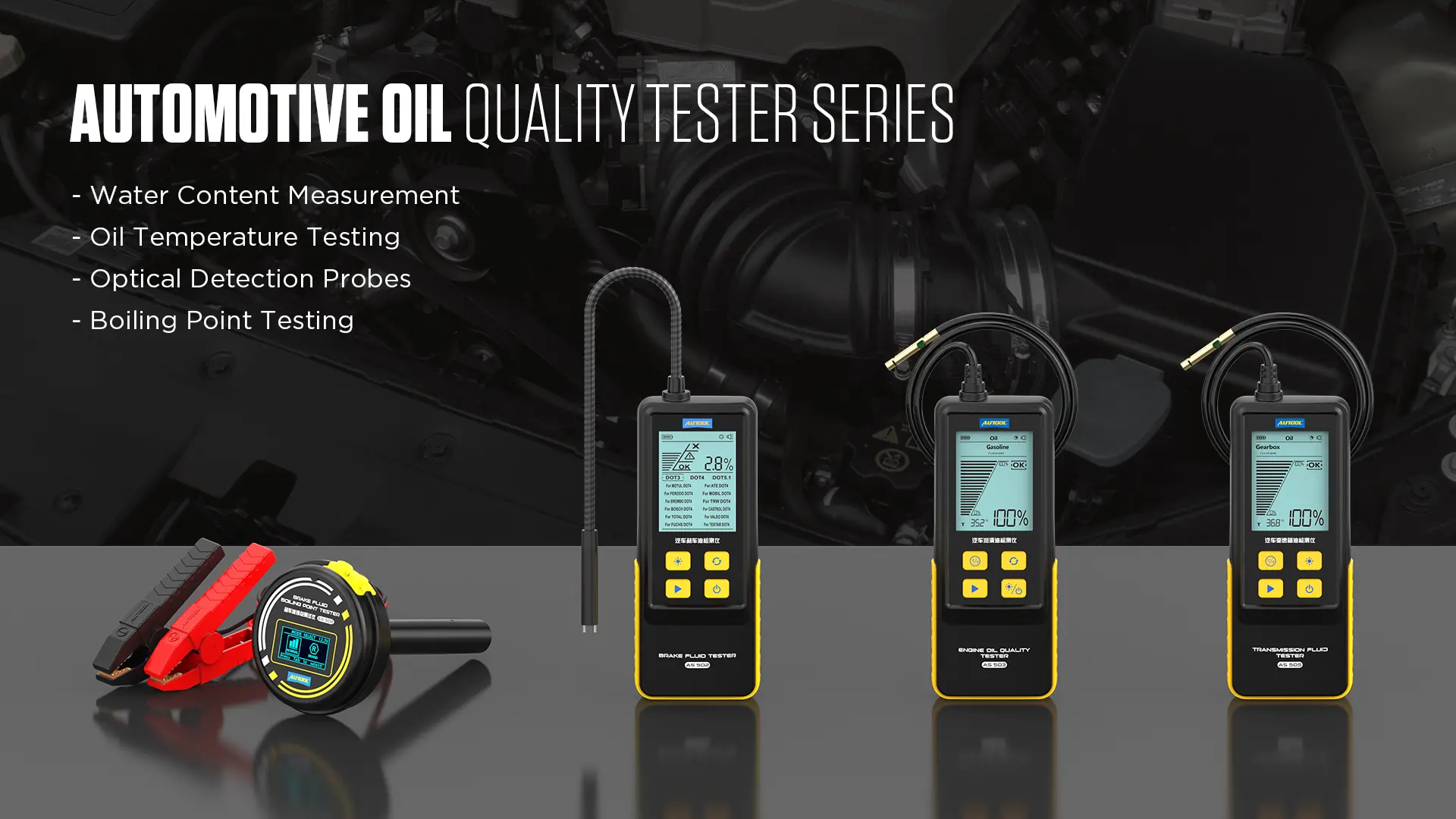 AUTOOL brake fluid and oil tester series