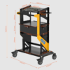 AUTOOL 3 Tier Rolling Trolley Cart with Wheels and Handle, Garage Workshop Storage Rolling Trolley Cart Automotive Diagnostic Service Tool NEW Version