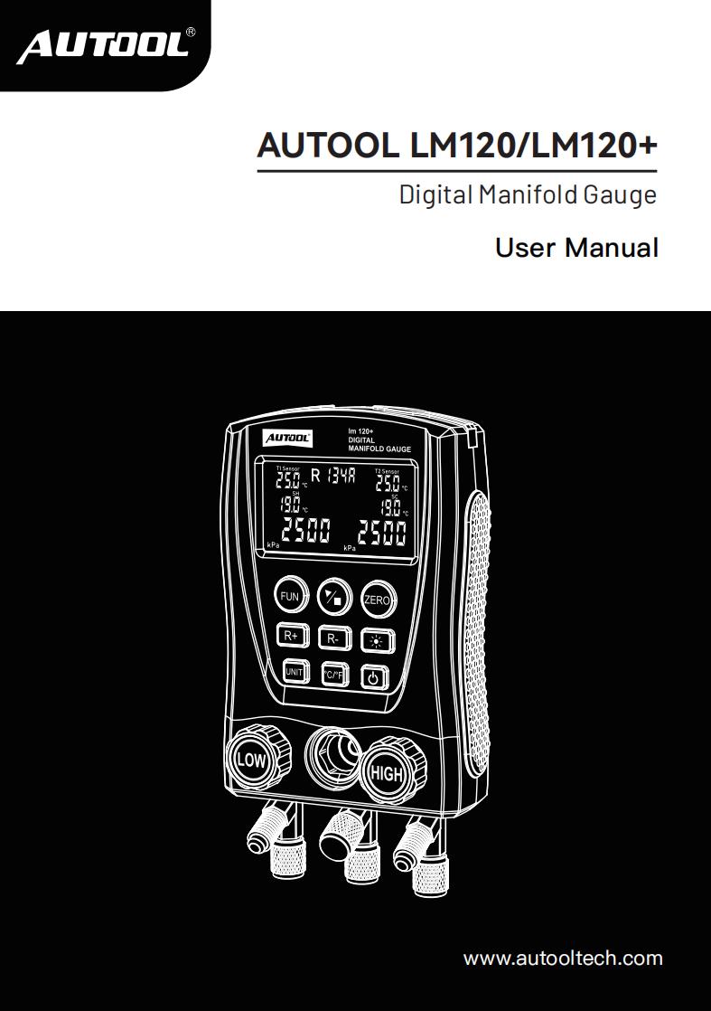 AUTOOL LM120 Manual PDF preview