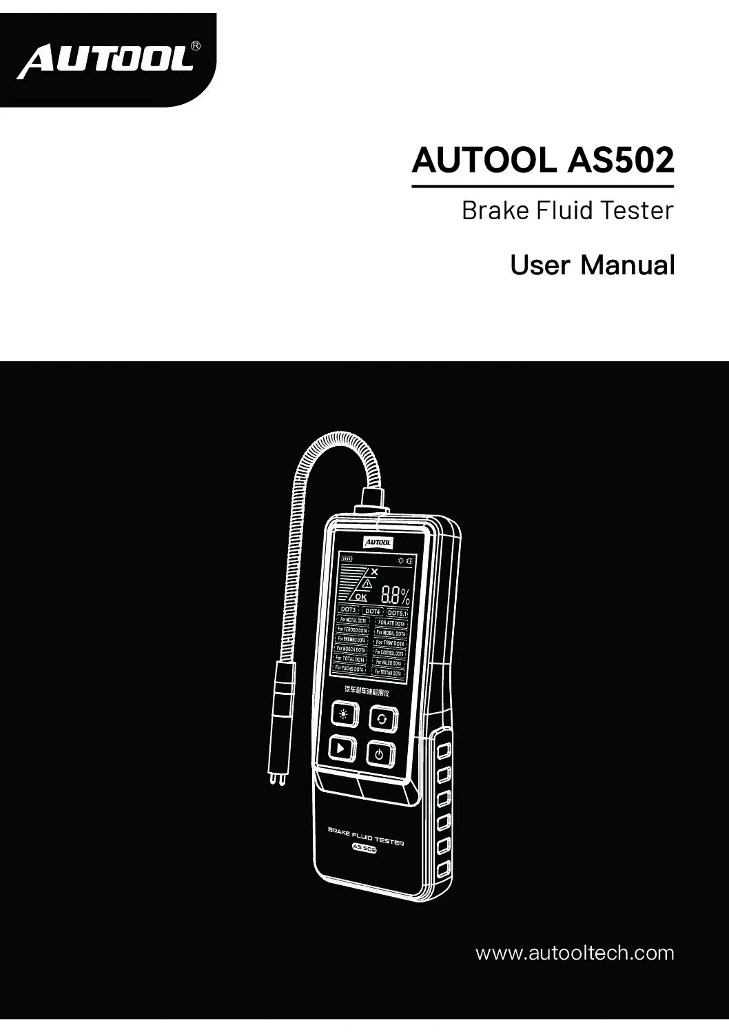 AUTOOL AS502 user manual cover