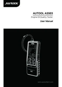 AUTOOL AS503 user manual cover