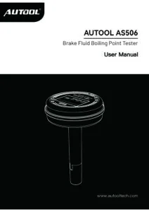 AUTOOL AS506 user manual cover