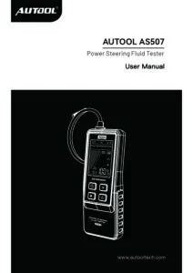 AUTOOL AS507 user manual cover