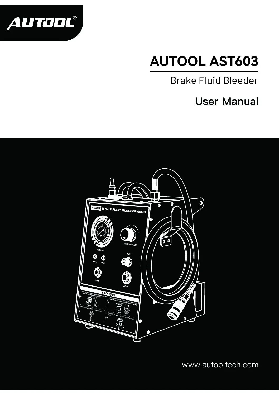 AUTOOL หน้าปกคู่มือผู้ใช้ AST603