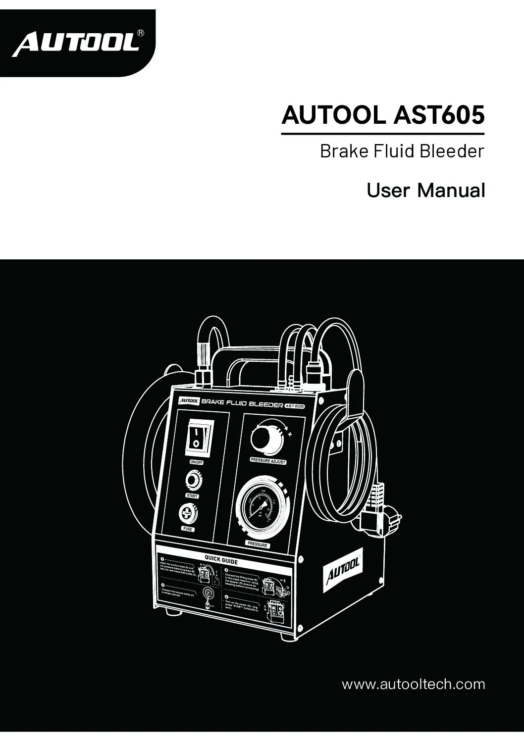 AUTOOL หน้าปกคู่มือผู้ใช้ AST605