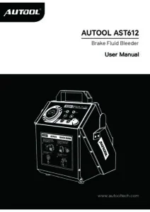 AUTOOL AST612 user manual cover