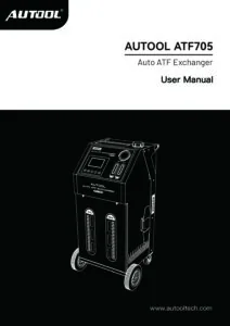 AUTOOL ATF705 user manual cover