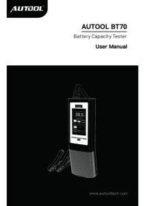 AUTOOL BT70 user manual cover