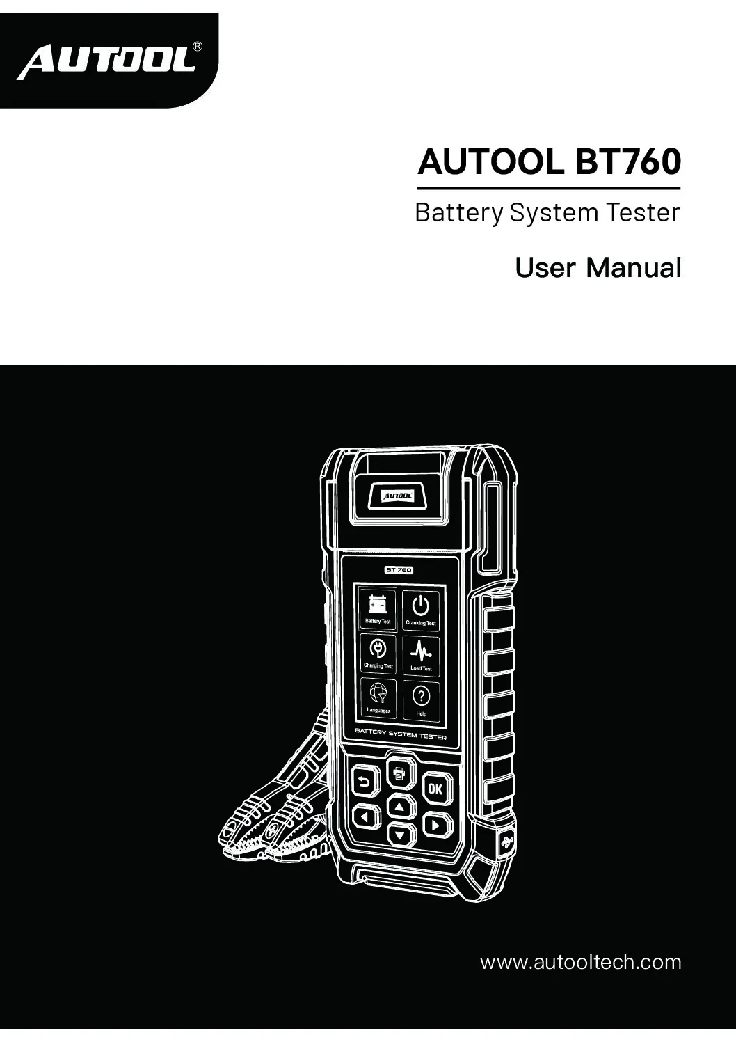 AUTOOL BT760 user manual cover