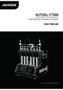 AUTOOL CT200 user manual cover