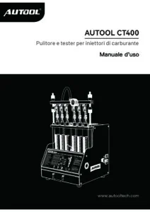 AUTOOL CT400 user manual cover