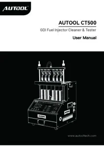 AUTOOL CT500 user manual cover