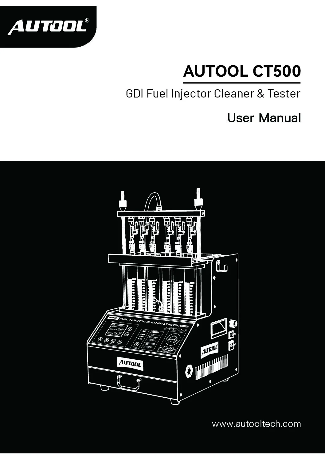AUTOOL Обложка руководства пользователя CT500